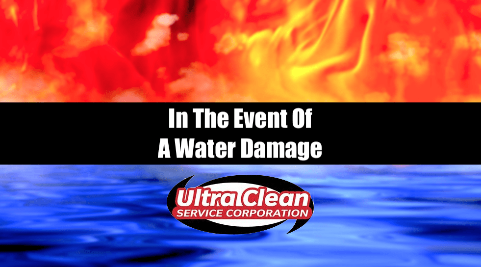 In The Event Of A Water Damage